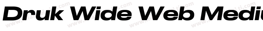 Druk Wide Web Medium字体转换